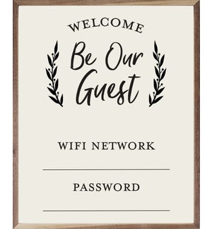 Whiteboard Welcome Be Our Guest Wifi Password